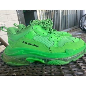Balenciaga Triple S Neon Lime green sz11 U.S